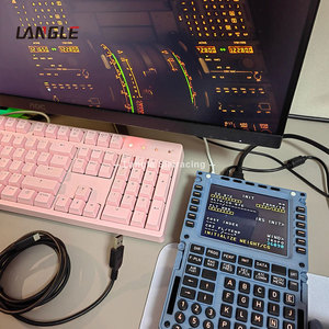 Simulateur de vol de jeu en aluminium MCDU 2nd génération en alliage d'aluminium Machine de jeu virtuelle <span class=keywords><strong>Avion</strong></span> Cockpit Simulateur de vol - Product Image 4