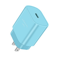 Chargeur mural USB PD 25W ultra-rapide, port Type-C, matériau PC ignifuge, chargeur rapide pour mobile