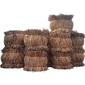 Dried Water Hyacinth Strands Rope Twisted Natural Brown Craft Material Woven Bunch Handicraft Furniture Vietnam Customized Size - Product Image 1