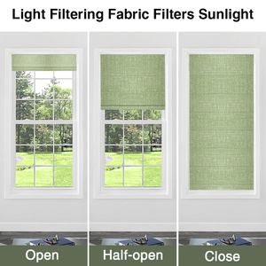 अनुकूलित कॉर्नलेस स्वचालित रोल अप इनडोर ब्लैकआउट विंडो शेड इलेक्ट्रिक रोलर अंधा मोटर चालित स्मार्ट रोमन रंग - Product Image 4