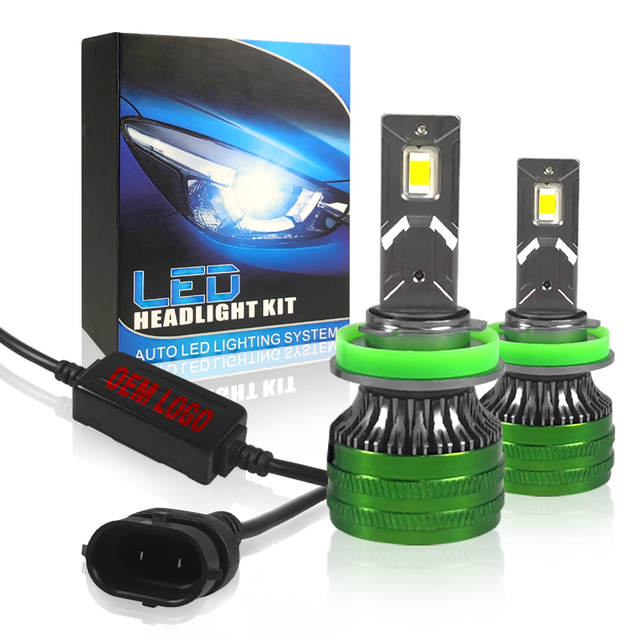 Hot Sales Csp Car Headlight H1 H4 H7 H13 H11 50w 12000lm High Power Led Headlight Bulbs for Car Led H8 H9 H11 3 Color
