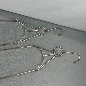 Gancho de cochinillo de acero inoxidable extendido Yolecen para barbacoa Pipa tenedor <span class=keywords><strong>asado</strong></span> accesorio de cocina herramienta de Metal - Product Image 2