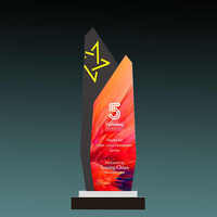 Trophée de récompense en cristal personnalisé avec impression UV