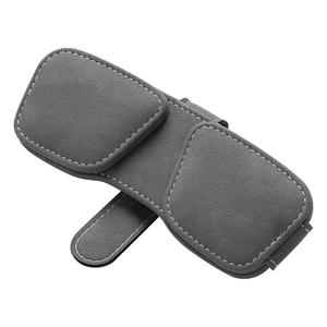 Wholesale Interior Trim Convenient Magnetic <b>Sunglasses</b> <b>Holder</b> Dual Clip Practical <b>Car</b> Visor Multifunctional Space Saving Card - Product Image 1