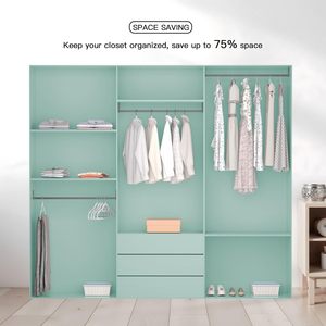 Home Use Multifunction <b>Clothing</b> <b>Hanger</b> Drying Rack Anti-Slip Seamless Design Corner Shelf Hanging Support for No Creasing - Product Image 4