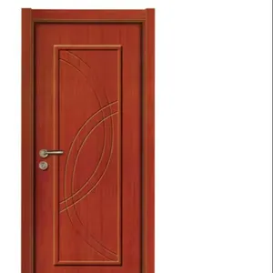 モダン無垢材ベッドルームセット家具無地無垢材寝室ドアデザインチーク材ドア