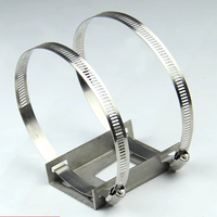Kit de support de montage en acier inoxydable 304 réglable 50-400 mm avec collier de serrage pour boîte étanche extérieure et coffret électrique OEM