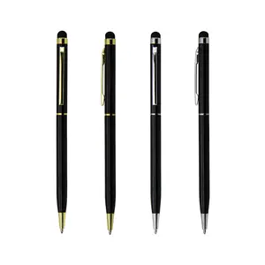 Hight Quality Custom Perosonalised Pen Metal Branded Pens Ballpoint Pen with Stylus for Touch