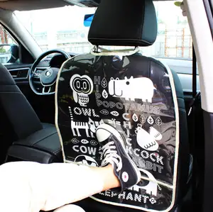 Auto dekoration Sitz schutz polster Rückens chutz hülle transparent leicht zu reinigen Kinder Anti-Kick-Pad Zubehör für Sitz
