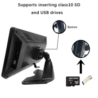 Hesida 4CH Monitor de coche de alto brillo pantalla táctil 10,36 pulgadas M12 conector de 4 pines Pantalla de coche para camión autobús cosechadora remolque