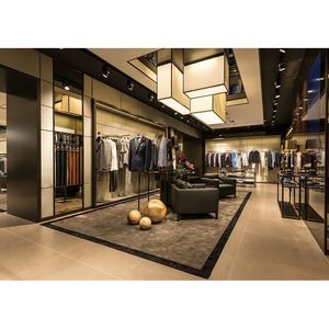 Material de MDF de ropa estante de exhibición/tienda de ropa de diseño de muebles para <span class=keywords><strong>ZARA</strong></span>. Tienda de ropa - Product Image 6