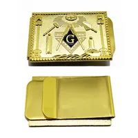 Toptan masonluk Masones ürünler mason bağları Masones Metal özel altın kaplama masonik mason para klip