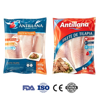 Sachet refermable de qualité alimentaire, emballage pour fruits de mer, viande, barres protéinées, logo personnalisé acceptable