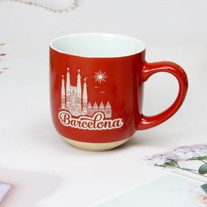 Taza de Café de Cerámica con Grabado Láser Personalizado de Recuerdo de la Ciudad de <span class=keywords><strong>Barcelona</strong></span> - Product Image 4