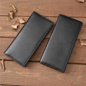 Portefeuille long de luxe pour garçons et hommes, en cuir véritable Crazy Horse, avec de longues fentes - Product Image 3