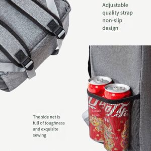 Sac isotherme à fermeture éclair personnalisé avec logo, idéal pour le style de vie, imperméable, pour la bière, les pique-niques, les sorties en plein air, sac à dos isotherme pour le déjeuner - Product Image 4