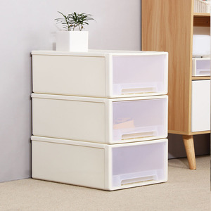 Plastic Stackable Storage Drawer box, Clear Drawers Sundries Organizer Box