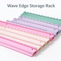 Support de rangement pour tuiles de Mahjong à bords ondulés, empilable, organisateur de bureau, rose, violet, vert, macaron
