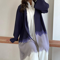 Vintage femmes musulmanes dames robe 2024 dubai cardigan abaya kimono manches robe traditionnelle musulmane vêtements