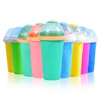 Silicone Usine nouvelle arrivée Outlet Été congelé presser magique faisant de la glace smoothie tasses slushy maker tasse