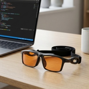 Gafas Deportivas Anticolisión Resistentes a Impactos con Lentes Naranjas que Bloquean el 100% de la Luz Azul y Correa Ajustable para Fútbol y Baloncesto - Product Image 3