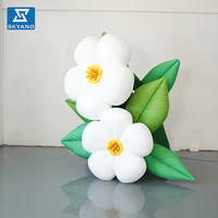 Modèle gonflable personnalisé de fleur de poirier géante, décoration pour centres commerciaux, sites touristiques et événements de mariage en extérieur