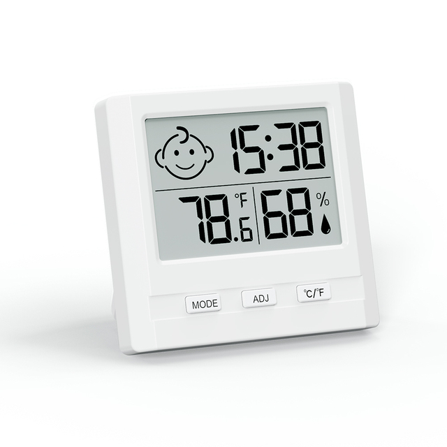 LCD Digital Hygrometer Thermometer Indoor/Outdoor Temperature Humidity Meter Home Tool Sensor OEM/DOM-Capable Plastic