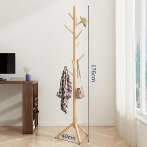 Wholesale multi-functional hotel stand up clothes removable standing coat <strong>hangers</strong> and floor-standing coat racks home furniture - Product Image 3
