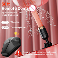 Vibrateur sexuel réaliste 3-en-1 avec fonction chauffante, télécommande, stimulation du point G, ventouse et fonction de poussée pour adultes