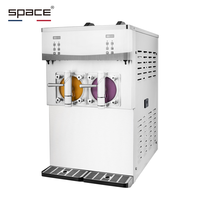 Congélateur à boissons glacées à double saveur en acier inoxydable commercial SPACE pour les magasins pratiques