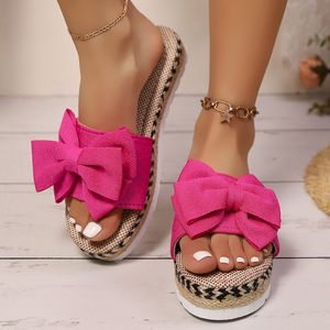 Nouvelles sandales compensées d'été à plateforme épaisse pour femmes, style floral, grande taille, tendance, pour le commerce international Q8 - Product Image 6