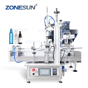 ZONESUN ZS-XG1870R automatique huile essentielle vernis à ongles verre compte-gouttes bouteille vis capsulage Machine avec vibratoire bol trieur - Product Image 1