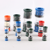 Fiber Optic Microduct Straight Connector HDPE Push Fit Coupling for Telecom FTTH Air Blown Cable Duct System