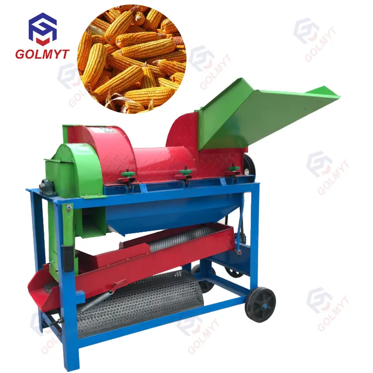 Macchina trebbiatrice elettrica multifunzione piccola portatile sorgo soia Multi Crop Paddy riso grano mais pelapatate mais Sheller