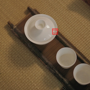 Artículo de Decoración para el Hogar de Estilo Antiguo: Bandeja de Té de Tela con Diseño de Lengüeta, Portavasos de Bambú Antiguo, Accesorios para la Ceremonia del Té Inspirados en el Zen, Té - Product Image 4