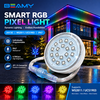 Lumière LED RGB adressable 24V DC WS2811/UCS1903 IP67 étanche pour l'éclairage architectural extérieur et des parcs à thème