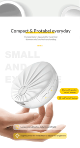 Leadingplus-altavoz inalámbrico <span class=keywords><strong>2</strong></span> en 1 Mini 3, interruptor de brillo, de bolsillo, Bluetooth, con espejo Led, novedad de 2020 - Product Image 6