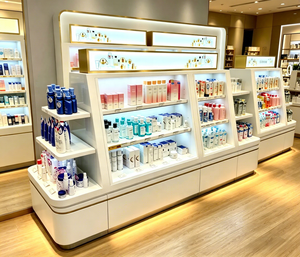 Espositore per Cosmetici M&S, Bancone per Esposizione Trucchi, Scaffale per Esposizione Cosmetici per Negozi di Bellezza e Saloni - Product Image 1