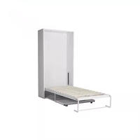 Lit mural moderne pleine grandeur rangement de bureau panneau en bois de pin lit pliant modulaire réglable peu encombrant vente en gros pour les chambres à coucher