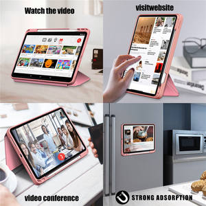 Tissu Texture TPU Smart Auto Sommeil/Réveil Stand Antichoc Rose Tablette étui pour <span class=keywords><strong>iPad</strong></span> <span class=keywords><strong>Air</strong></span> 11 2024/ <span class=keywords><strong>Air</strong></span> 5 <span class=keywords><strong>2022</strong></span>/ Pro 11 2018 - Product Image 2