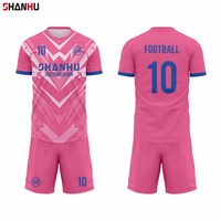 Ensemble de maillots de football en gros, impression par sublimation, polyester respirant et léger, pour équipes de football unisexes, clubs, Calcio Attrezzatura