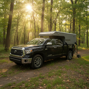 Mini-<span class=keywords><strong>camping</strong></span>-<span class=keywords><strong>car</strong></span> pliable en fibre de verre pour pick-up, modèle Hawk Popup, à quatre roues, avec auvent coulissant - Product Image 5