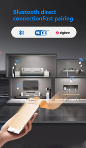 XZJ US 2Gang Wall Light 86 Tipo Panel Home Smart Wifi Durable PC Suministros eléctricos para <span class=keywords><strong>Switch</strong></span> Max 10A 240V Glass - Product Image 2