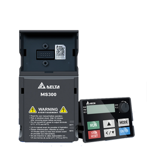 Variateur de fréquence Delta VFD4A8MS21ANSAA haute efficacité, niveau d'entrée, monophasé, commande vectorielle - Product Image 1