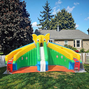 Parque Acuático <span class=keywords><strong>Inflable</strong></span> con Temática de Elefantes, Juegos de Parque de Diversiones Acuáticas de PVC, Tobogán de Piscina, Soplador, Fácil de Instalar, <span class=keywords><strong>Castillo</strong></span> <span class=keywords><strong>Inflable</strong></span> para Niños - Product Image 4
