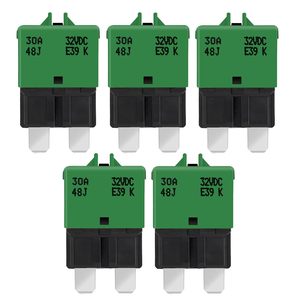 Disjoncteur miniature E39 à faible puissance de coupure 20A 25A 30A, avec bouton-poussoir et récupération manuelle, fusible à lame standard pour câblage automobile - Product Image 2