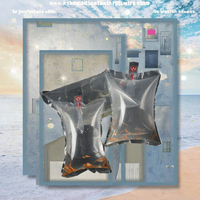 Sac sous vide en plastique PE gonflable à oxygène durable pour le transport de poissons vivants, l'expédition de sushis, de pizzas et d'autres aliments