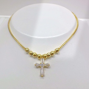 wholesale plata 925 silver cubic zirconia cross bracelet Party 18k gold plated dainty girls gold plated knot <b>charm</b> bracelets - Product Image 5