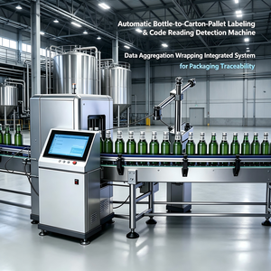 Solución Integrada de Línea de Empaquetado: Etiquetado Automático de Botellas, Cajas y Palés, Lectura de Códigos de Barras, Recopilación de Datos, Correlación y Envoltura - Product Image 3