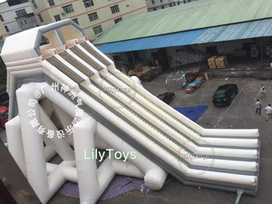 Lilytoys fábrica buena calidad comercial grande <span class=keywords><strong>Dropkick</strong></span> tobogán inflable para exteriores - Product Image 5
